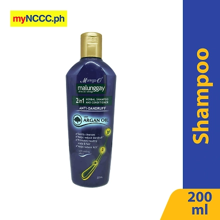 Moringa-02 Malunggay 2-in-1 Anti-Dandruff Herbal Shampoo &amp; Conditioner 200ml-11338623