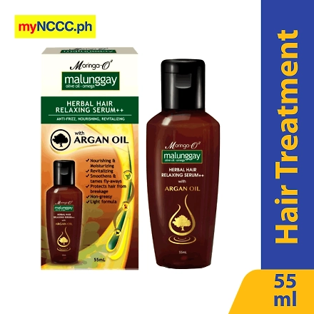 Moringa-02 Malunggay Herbal Hair Relaxing Serum with Argan Oil 55ml-10978984