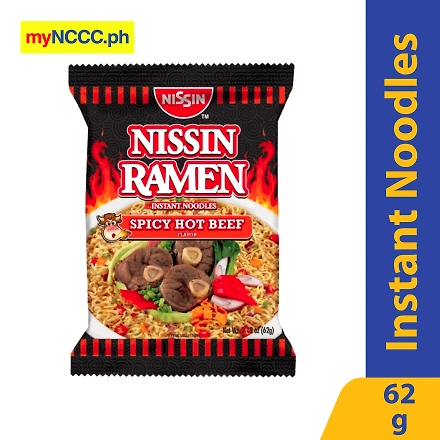 Nissin Ramen Instant Noodles Spicy Hot Beef 62g-11179315