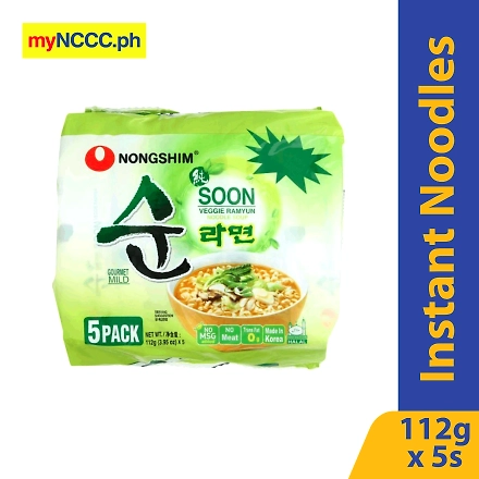 Nongshim Soon Veggie Ramyun Multipack 112gx5s-11393335