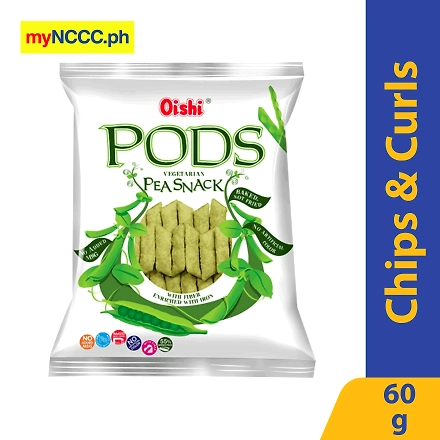 Oishi Pods Vegetarian Pea Snack 60g-10376028