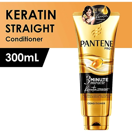 Pantene Intensive Conditioner 3 Minute Miracle Keratin Straight 300ml-11469839