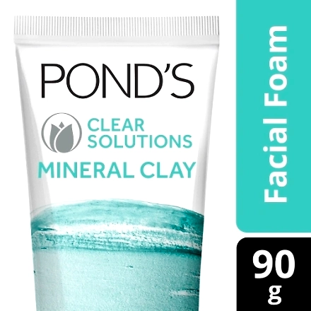 Pond's Clear Solutions Deep Clean &amp; Oil Control Mineral Clay Face Cleanser 90G-11418423