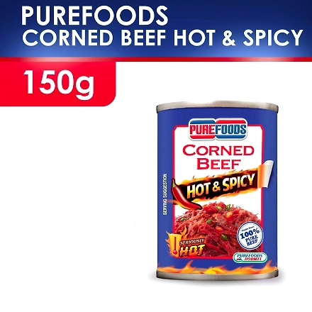 Purefoods Corned Beef Hot &amp; Spicy Easy-open Can 150g-11513253