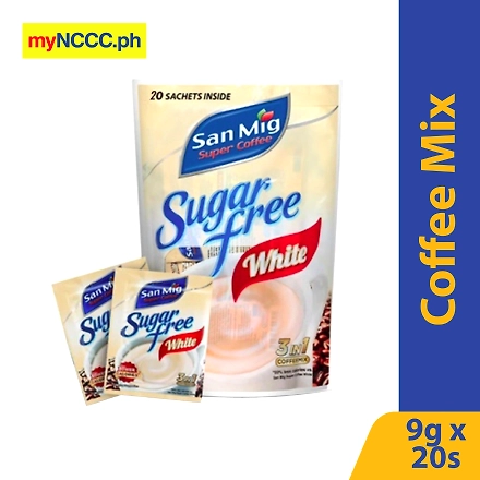 San Mig Coffee White 3-in-1 Sugar Free 9gx20s-11565939