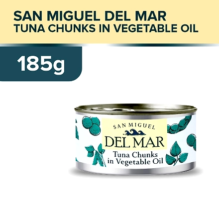San Miguel Del Mar Tuna Chunks in Vegetable Oil 185g-11544772