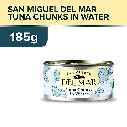San Miguel Del Mar Tuna Chunks in Water 185g-11544773