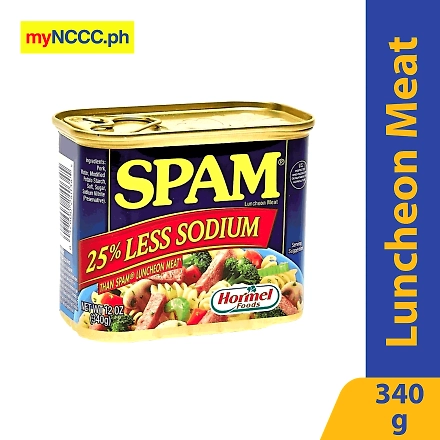 Spam 25% Less Sodium Luncheon Meat 340g-10039632