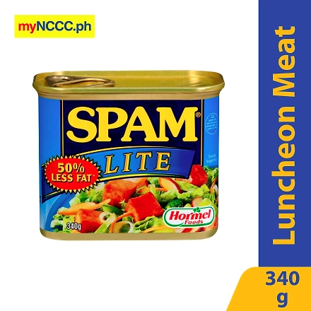 Spam 50% Less Fat Lite Spiced Ham 340g-10043240
