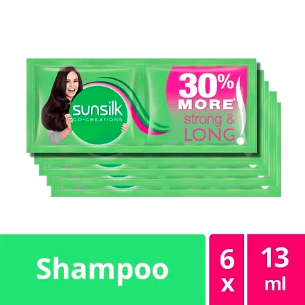 Sunsilk Shampoo Strong &amp; Long 13MLx6-10456211