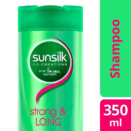 Sunsilk Shampoo Strong &amp; Long Green 350ML-10421301