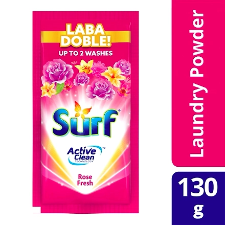 Surf Powder Detergent Rose Fresh 130G Sachet-11009835