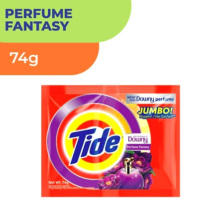 Tide Laundry Powder Perfect Clean with Downy Perfume Fantasy 74g-11422883