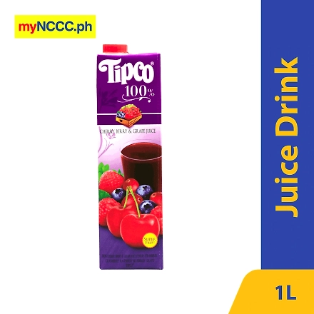 Tipco Cherry Berry &amp; Grape Juice 1L-10743411
