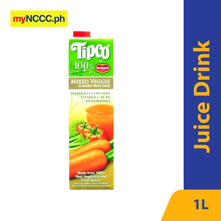 Tipco Mixed Veggie &amp; Mixed Fruit Juice 1L-10743390
