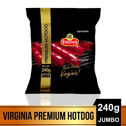 Virginia Premium Hotdog Jumbo 4.5-inch 240g-10064522