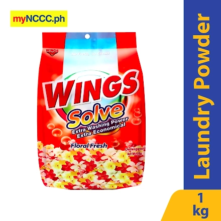 Wings Solve Extra Washing Powder with Floral Extract 1kg-10232227