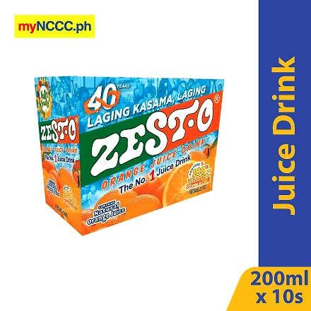 Zesto Juice Drink Orange 200mlx10s-10043403