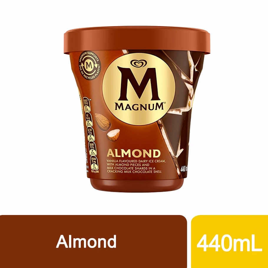 Magnum Pint Almond Ice Cream 440ml - | Palawan Mall