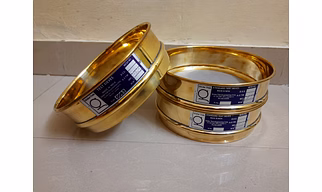 Globetrek Test Sieve - GT-501 Series, 8-Inch Brass Full Height Sieve for Precision Particle Size Analysis