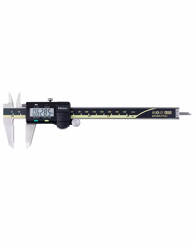 Mitutoyo Digital ABS AOS Caliper Inch/Metric, 0-6&quot;, Thumb R., w/o Output-10807252