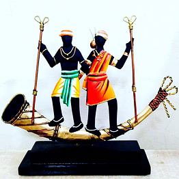 wrought iron tribal figures metal for momentos