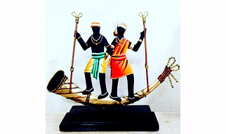 Wrought Iron Tribal Figures Metal for Momentos
