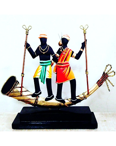Wrought Iron Tribal Figures Metal for Momentos-12442762