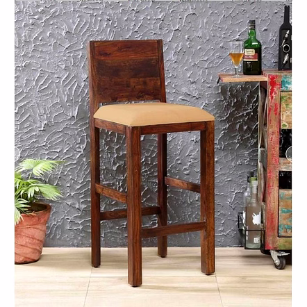 Ramdoot Furniture Wooden 2 Seater Bar Chairs Set