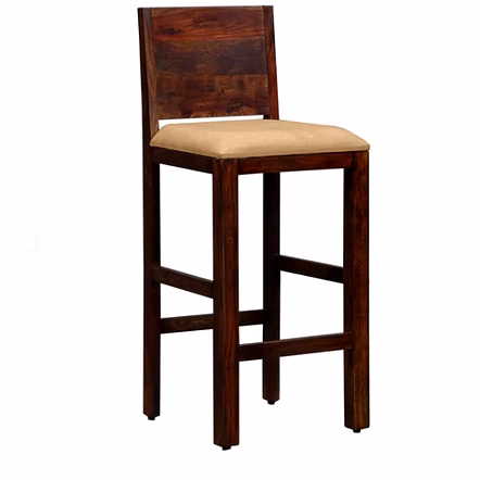 Ramdoot Furniture Wooden 2 Seater Bar Chairs Set