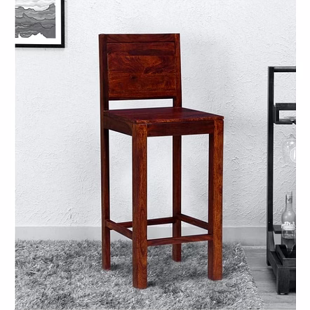 Ramdoot Furniture Wooden 2 Seater Bar Chairs Set
