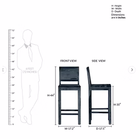Ramdoot Furniture Wooden 2 Seater Bar Chairs Set