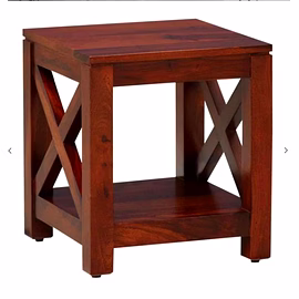 Ramdoot furniture Solid Wood Night Stand In Honey Oak Finish
