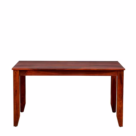 Ramdoot furniture Solid Wood 6 Seater Dining Table In Honey Oak Finish
