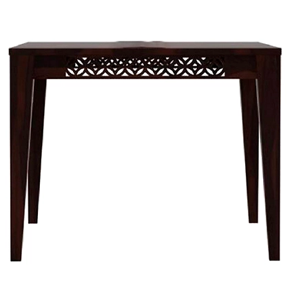 RAMDOOT FURNITURE 4 SEATER DINING TABLE SET ( Walnut finish)-2