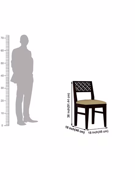 RAMDOOT FURNITURE 4 SEATER DINING TABLE SET WITH CREAM CUSHION