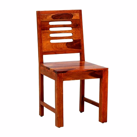 RAMDOOT FURNITURE 4 SEATER DINING TABLE SET ( Teak Finish)