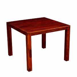 RAMDOOT FURNITURE 4 SEATER DINING TABLE SET WITH CREAM CUSHION