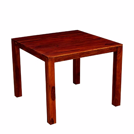 RAMDOOT FURNITURE 4 SEATER DINING TABLE SET WITH CREAM CUSHION