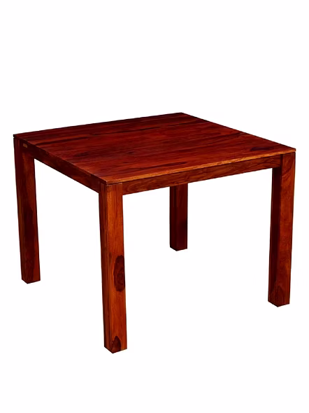 RAMDOOT FURNITURE 4 SEATER DINING TABLE SET WITH CREAM CUSHION