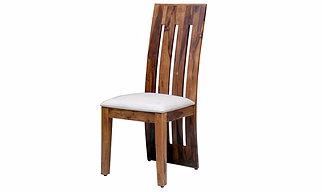 Ramdoot furniture 6 Seater Dining Table Set with cream cushion ( Honey finish)