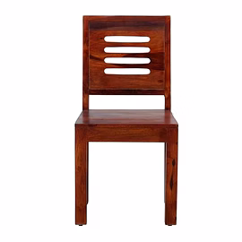 Ramdoot furniture Solid Wood Dining Chair (Set Of 2) In Honey Oak Finish