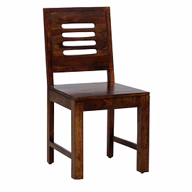 Ramdoot furniture Solid Wood Dining Chair (Set Of 2) In Warm Chestnut Finish