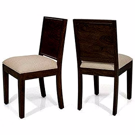 Ramdoot furniture Solid Wood Dining Chair (Set Of 2) In Warm Chestnut Finish