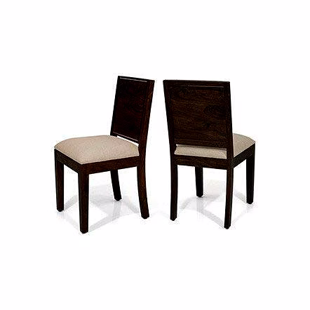 Ramdoot furniture Solid Wood Dining Chair (Set Of 2) In Warm Chestnut Finish