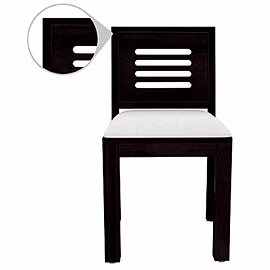 Ramdoot furniture Solid Wood Dining Chairs (Set Of 2) In walnut Finish