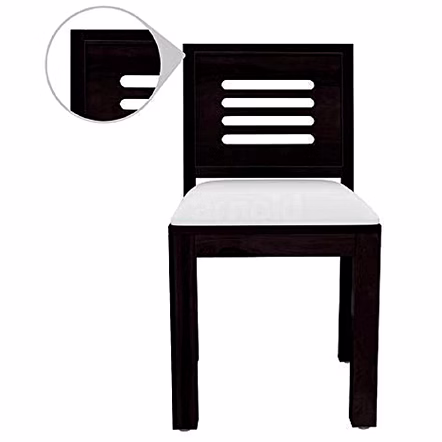 Ramdoot furniture Solid Wood Dining Chairs (Set Of 2) In walnut Finish