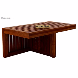 Ramdoot furniture Solid Wood Nesting Coffee Table Set In Teak Finish