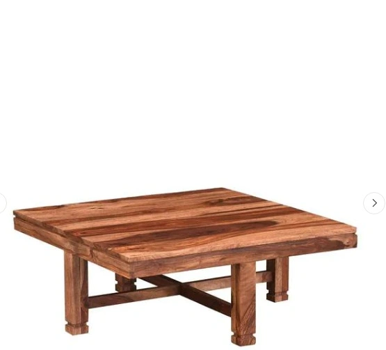 Ramdoot furniture Solid Wood Nesting Coffee Table Set In Teak Finish-3