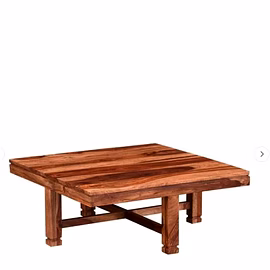 Ramdoot furniture Solid Wood Nesting Coffee Table Set In Teak Finish